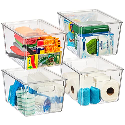 4 Pack Fridge Organizer Bins - Stackable Storage Containers (2