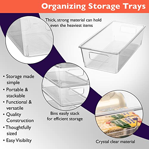 ClearSpace X-Large Plastic Storage Bins With Lids - Perfect for Kitchen,  Pantry, Fridge Organization and Storage