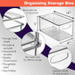 10" x 6" x 5" Clear Plastic Storage Bins with Lids