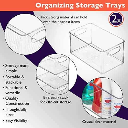 ClearSpace Plastic Storage Bins with Lids – Perfect Kitchen Organizati